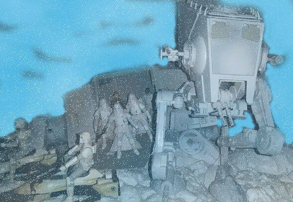 AT-ST Scout walker scenic - Attack on Hoth