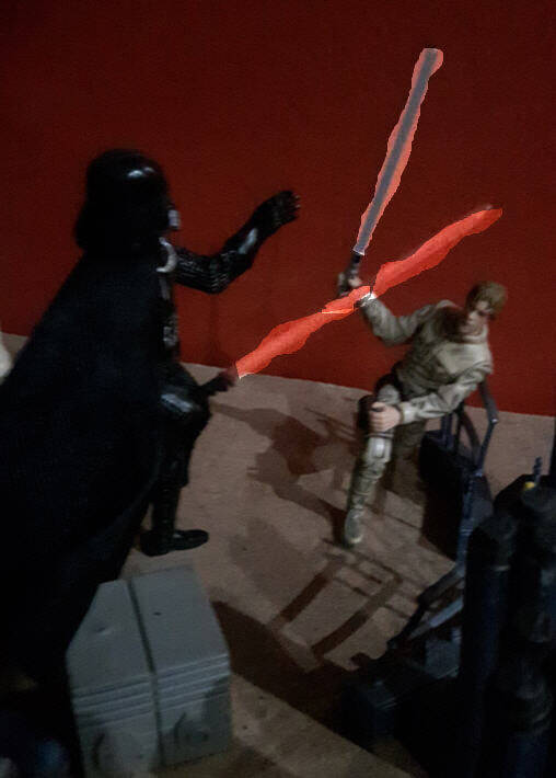 Bespin Duel Vader versus Luke