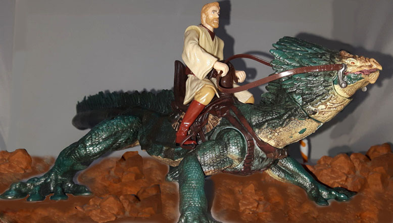 Boga with Rearing Attack (with Obi-Wan Kenobi) - Revenge of the Sith  Collection Star Wars Creatures and Monsters