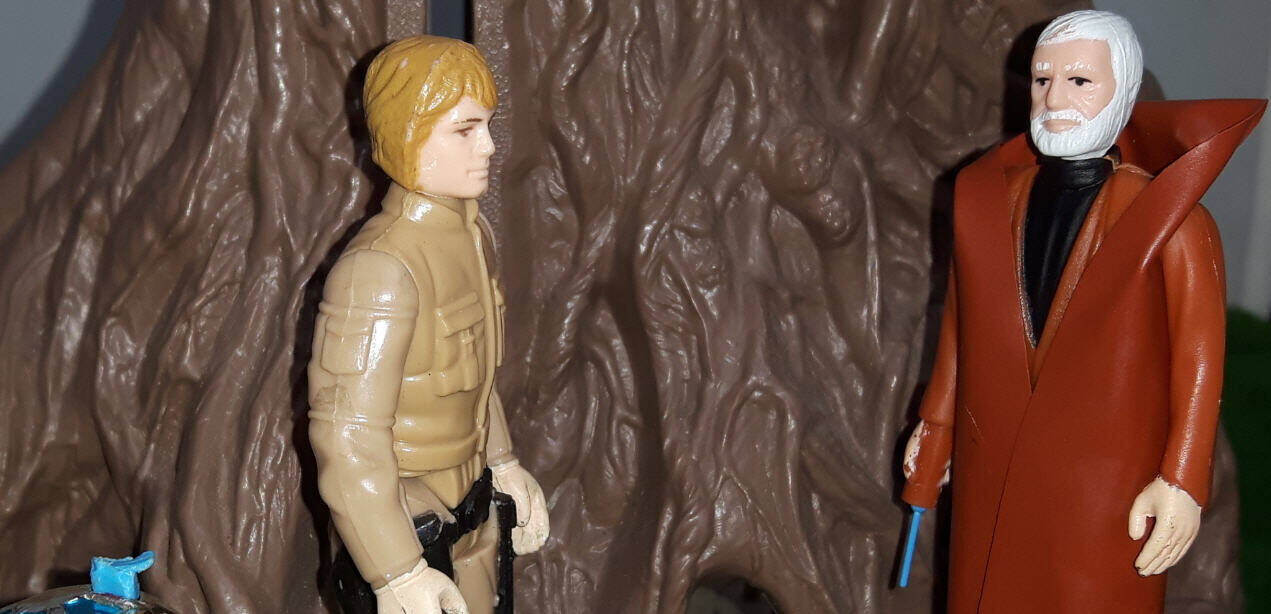 Dagobah Playset Luke Skywalker and Obi-Wan Kenner