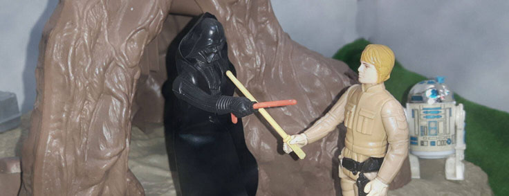 Dagobah Playset Luke Skywalker and Darth Vader Kenner