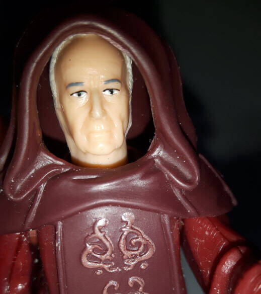 Darth Sidious Figure Glowing Force Lightning normal face