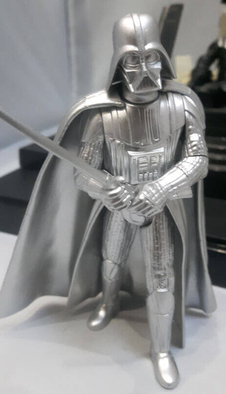 Silver Darth Vader Figure Original Trilogy Collection closeup
