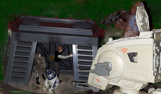 Han and Leia breaking into the Endor Shield Generator