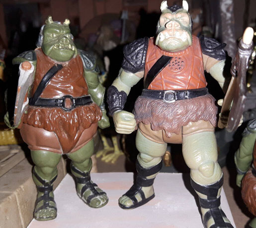 Gamorrean Guard Kenner and Power of the Force comparison