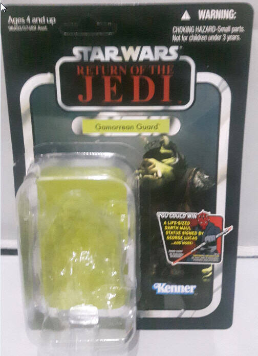 Gamorrean Guard Figure Vintage Collection on cardback