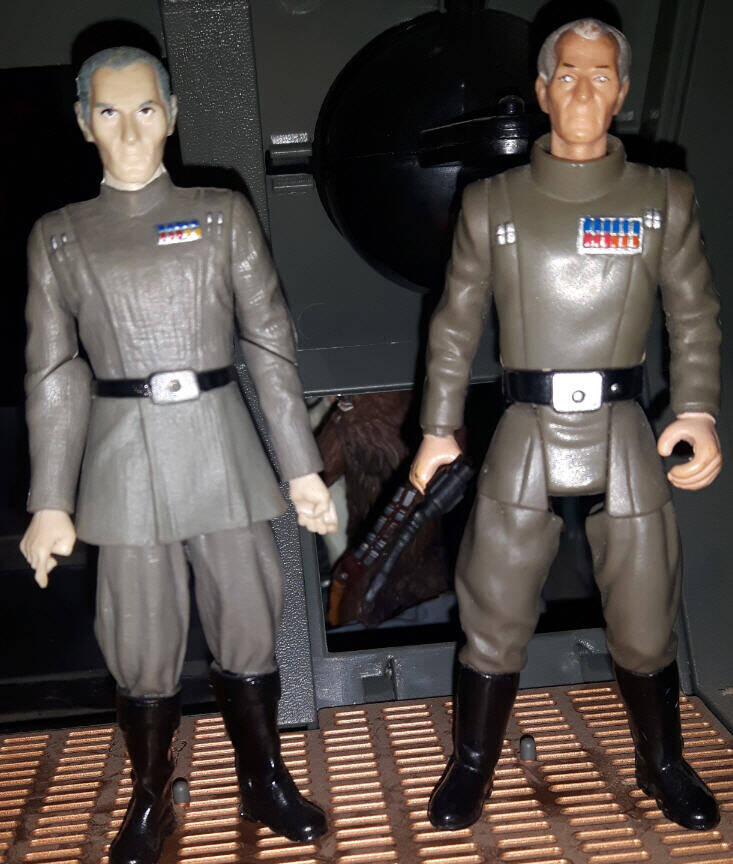 Grand Moff Tarkin Power of the Force Saga Collection Comparison