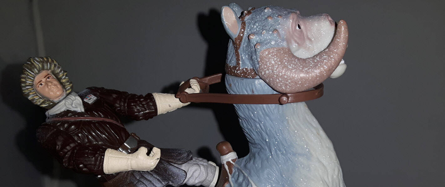 Han Solo Hoth Rescue Saga Series riding Tauntaun