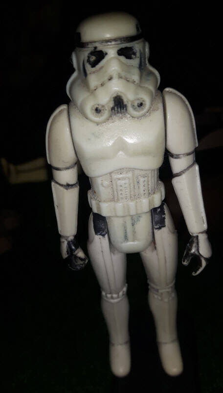 Imperial Stormtrooper Figure Kenner paint loss