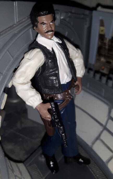 Lando Calrissian Figure Smuggler Outfit side