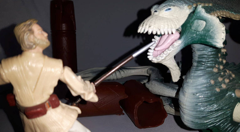 Obi-Wan Kenobi Acklay Battle Saga Series Side