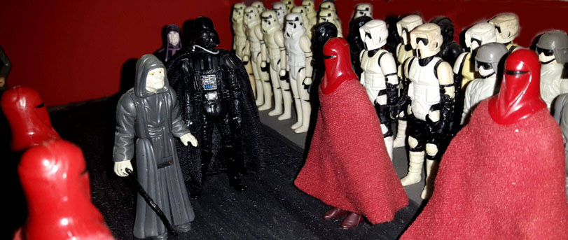 Emperor's Royal Guard Figures Kenner Death Star procession