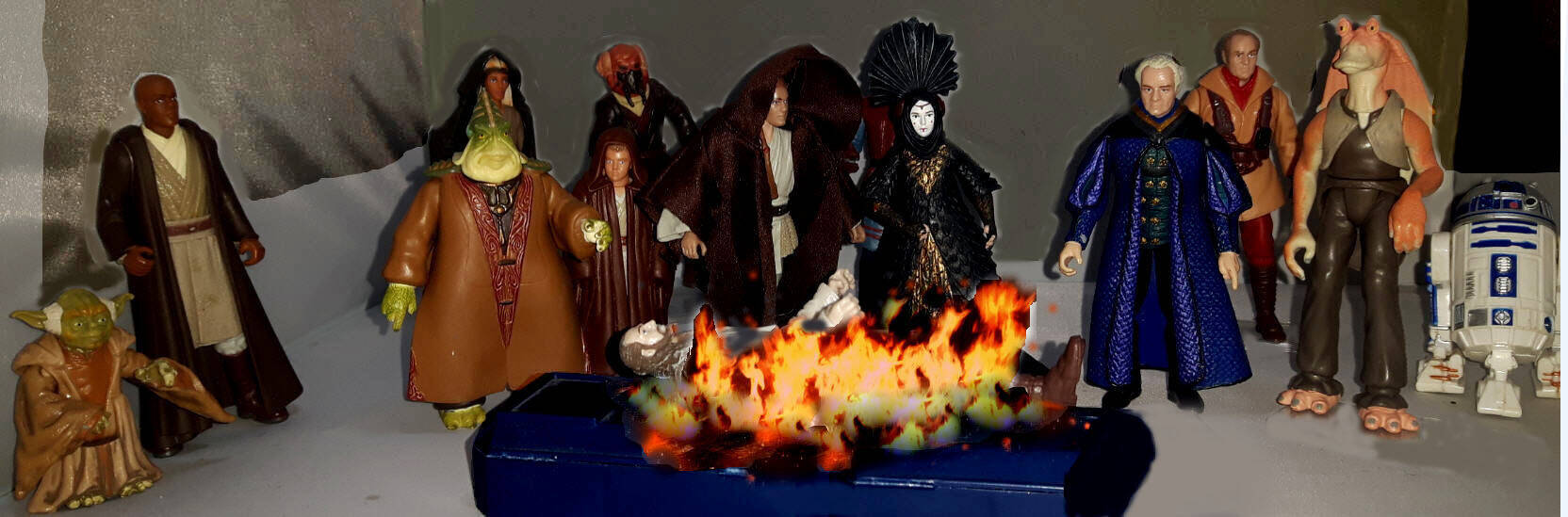 Qui-Gon Jinn's funeral The Phantom Menace