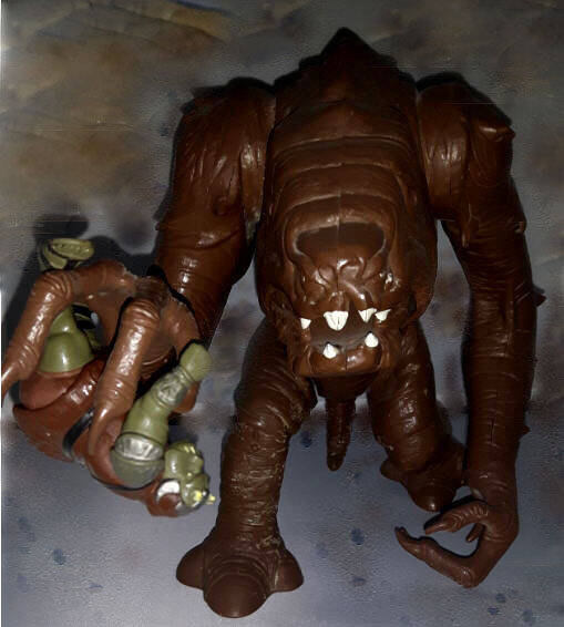 Kenner Rancor Monster with Gamorrean Guard front