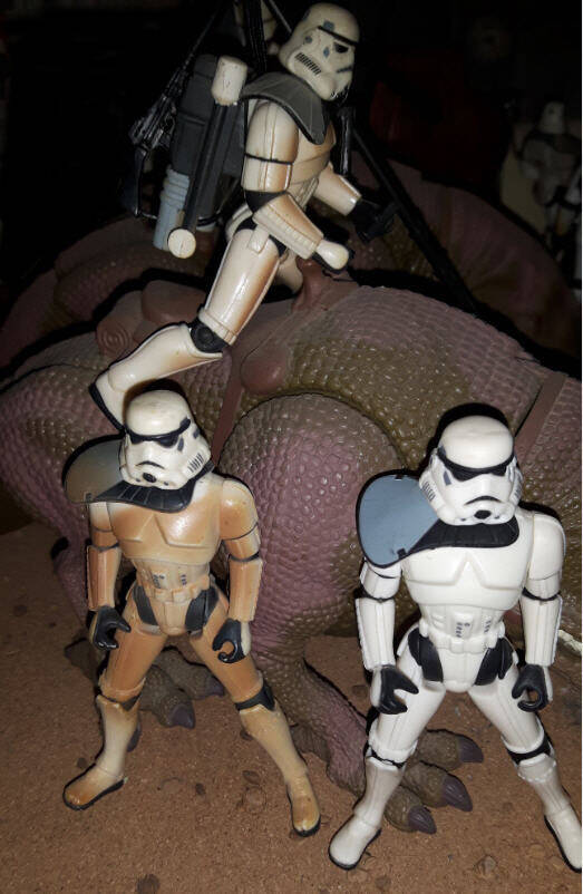 Sandtrooper with Dewback variants