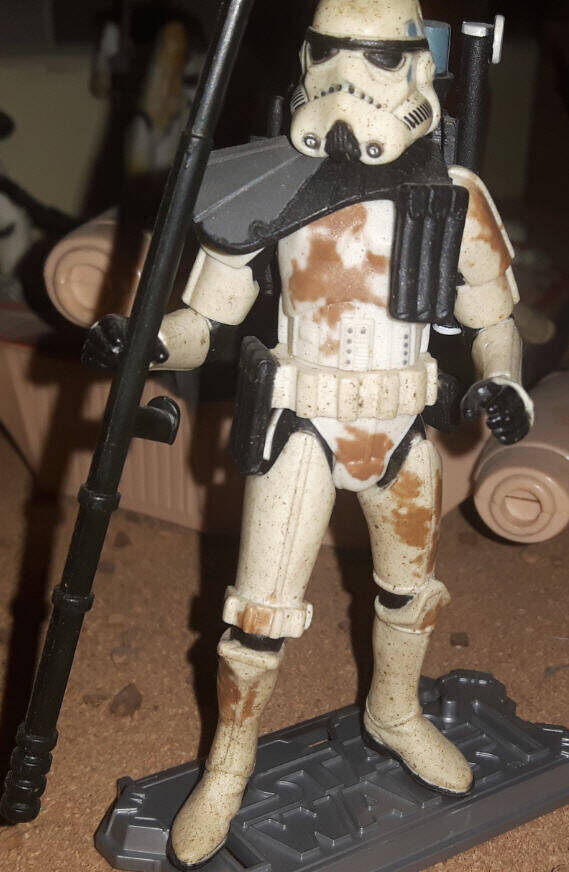 Sandtrooper Figure Original Trilogy Collection closeup