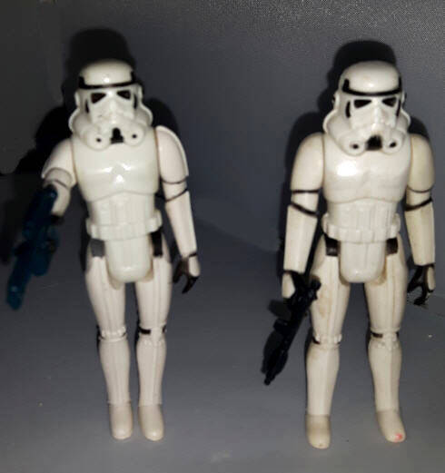 Imperial Stormtroopers Figures with black and blue blasters