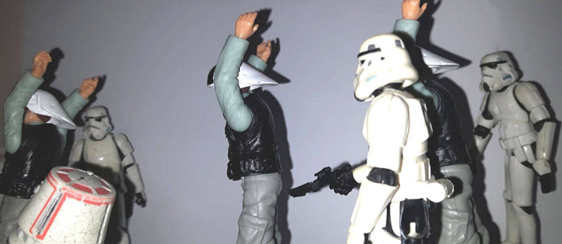 Rebel Fleet Trooper action figures Power of the Jedi prisoners