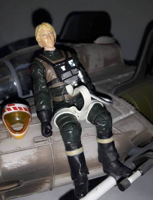Tycho Celchu Figure with A-Wing