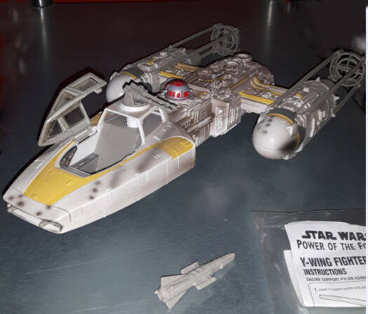 Y-Wing Fighter with missile and instructions