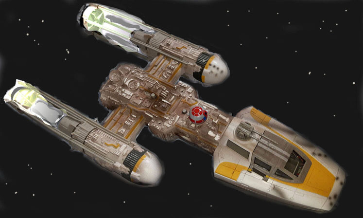 Y-Wing Fighter in flight